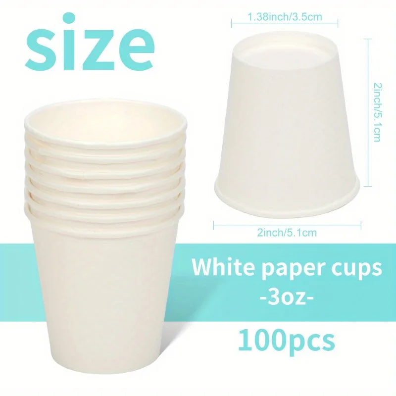 Disposable Small Paper Cups Supermarket Tasting Party Snack Packaging