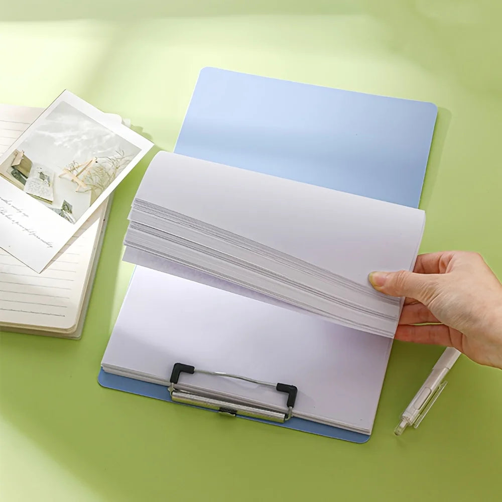 1pc A4 Plastic Color Folder with Clip - Durable Material,