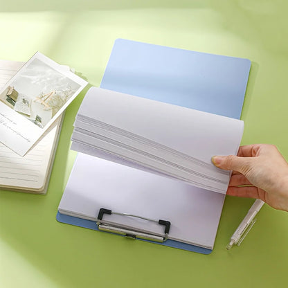 1pc A4 Plastic Color Folder with Clip - Durable Material,