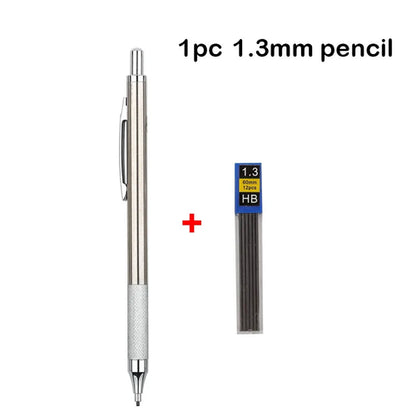 Full Metal Mechanical Pencil Set – 0.3 to 2.0mm Precision Drawing Tools for Art & Drafting