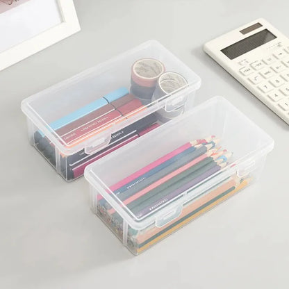 Large Capacity Transparent Stationery Case Pencil Storage Colour