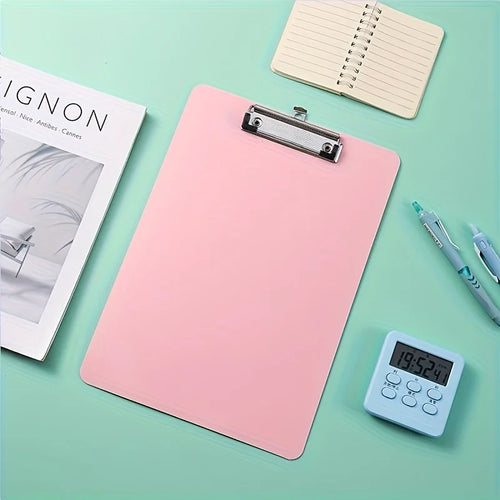 1pc A4 Plastic Color Folder with Clip - Durable Material,