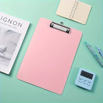 1pc A4 Plastic Color Folder with Clip - Durable Material,