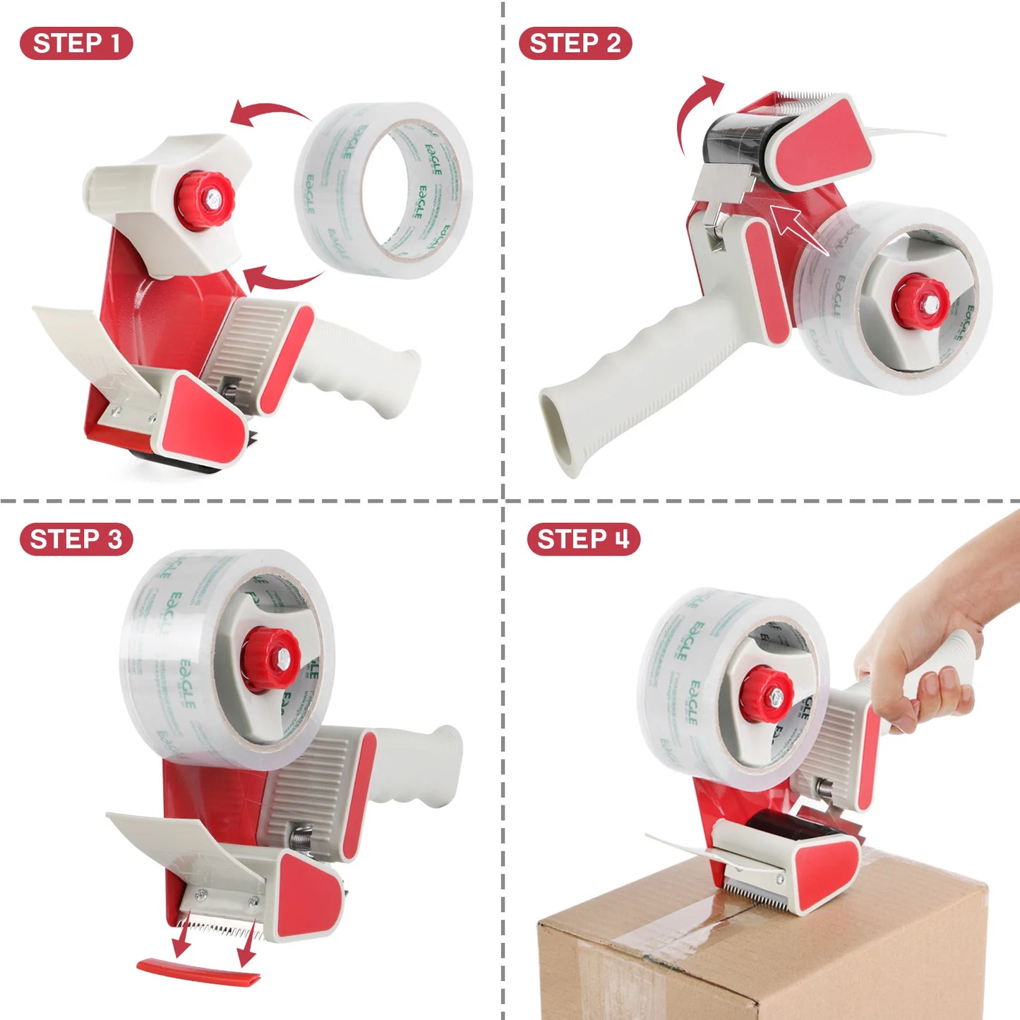 EAGLE Packaging Tape Dispenser Gun Tape Dispenser One-handed Operation
