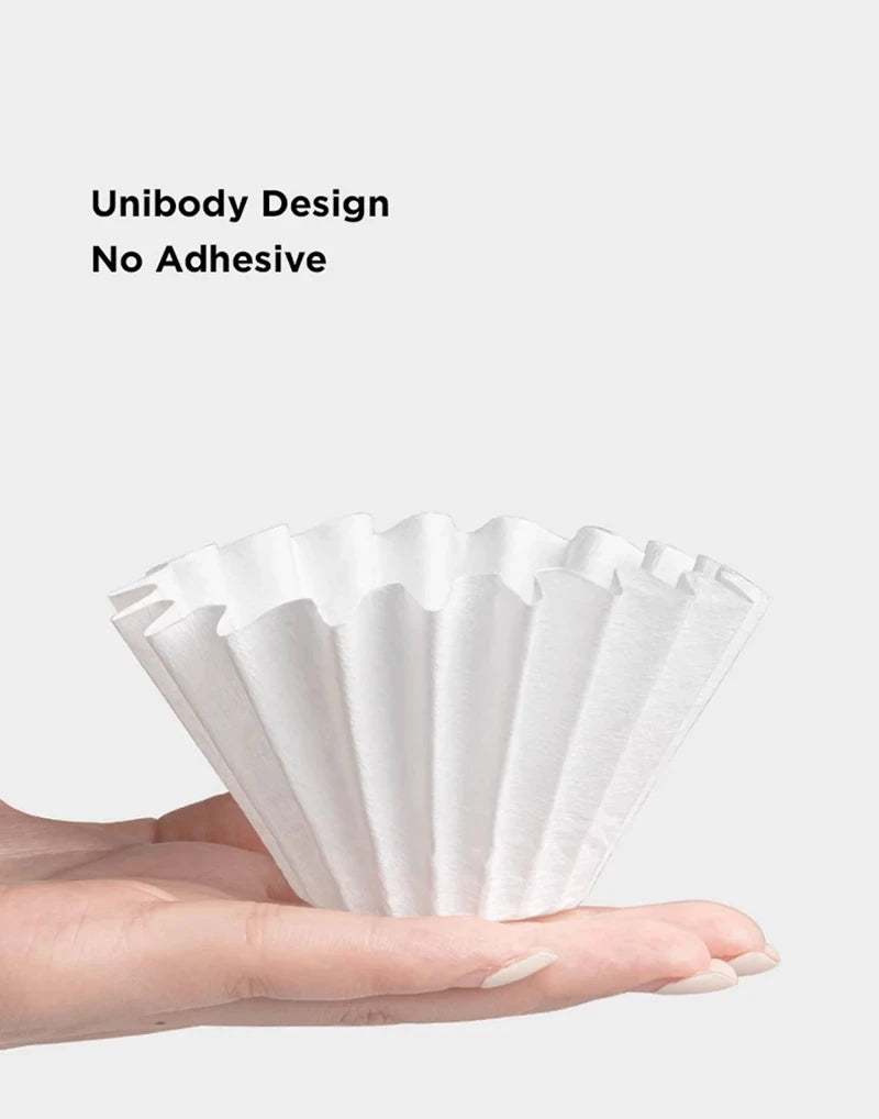 TIMEMORE 1-2Cups Basket Coffee Paper Filter Pour Over Filter Papers 50