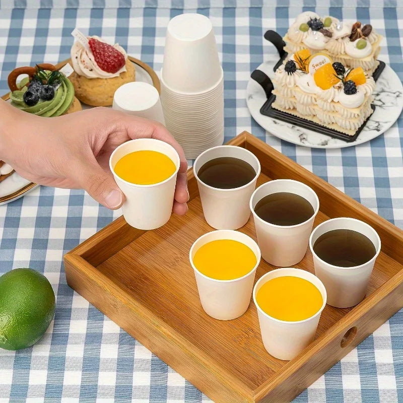 50/100PCS Disposable Small Paper Cup Tasting Cup  Perfect for Coffee