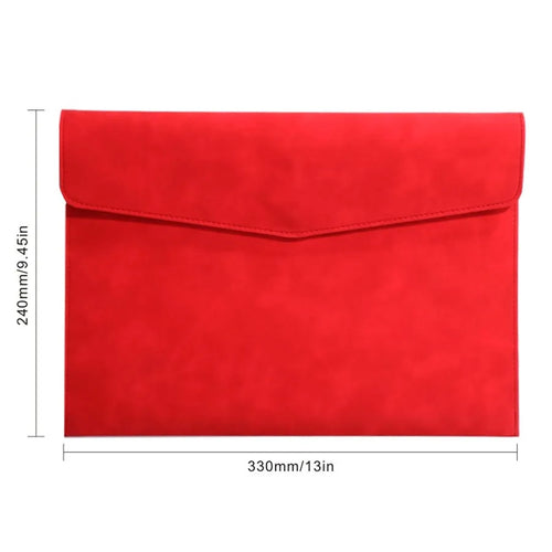 PU Leather A4 Document Bag, 7 Colors, File Folder for Office & Travel,