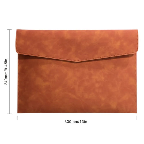 PU Leather A4 Document Bag, 7 Colors, File Folder for Office & Travel,