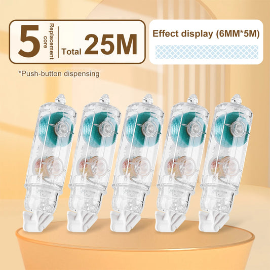 12Pcs/Set Transparent Dot Dispensing Double-sided Tape Replaceable
