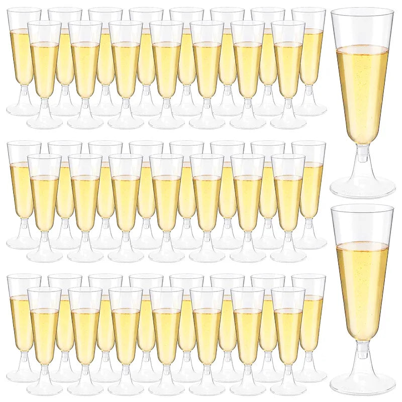 25pcs 150ml Disposable Cups Sparkling Champagne Bar Cups Plastic