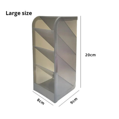 1pc White/Black Transparent Multifunctional Large Capacity Desktop