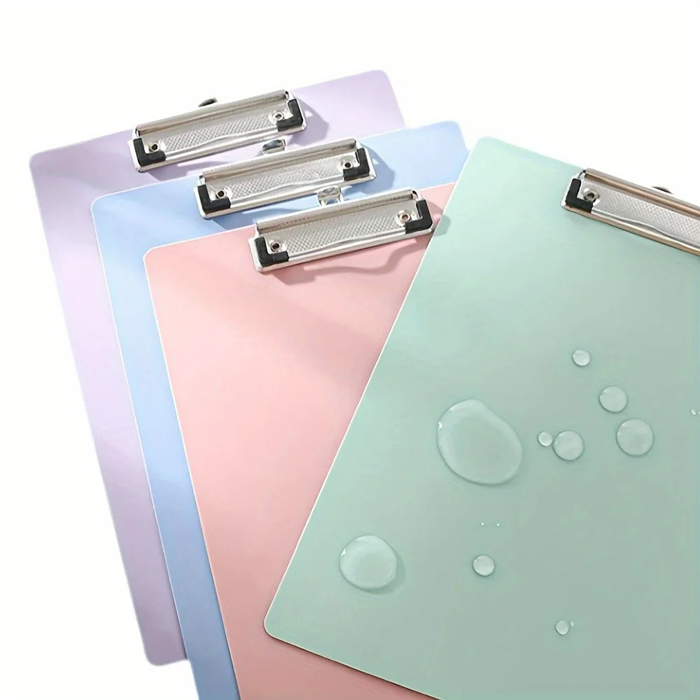 1pc A4 Plastic Color Folder with Clip - Durable Material,