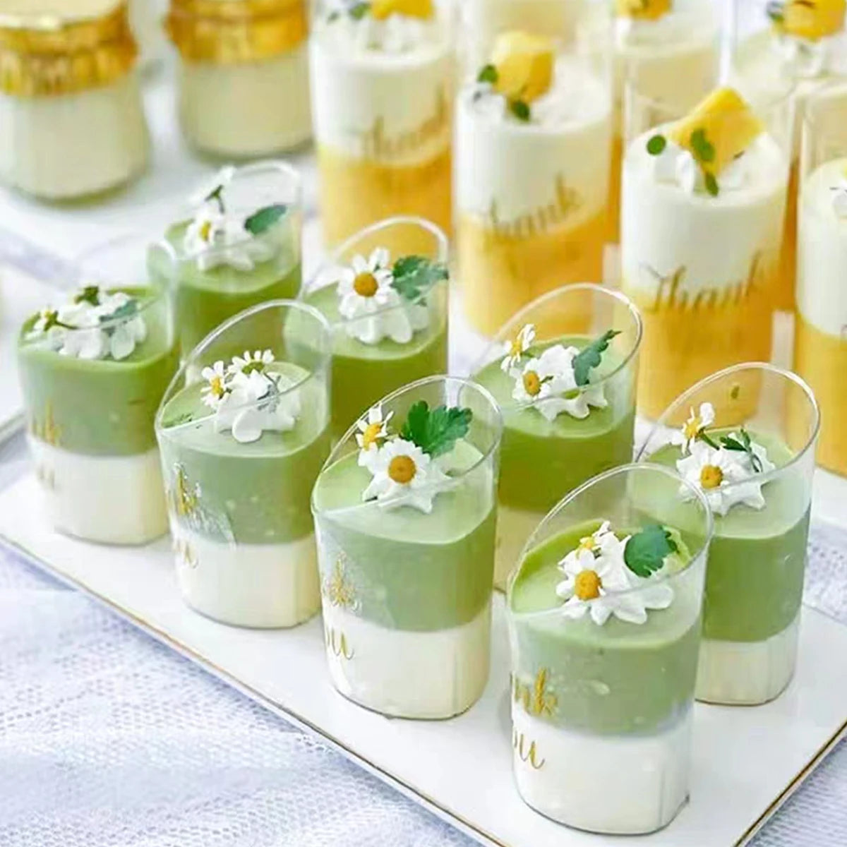 Desserts Cake Cups Disposable for Pastry Mini Cup Mold Cupcake Wedding