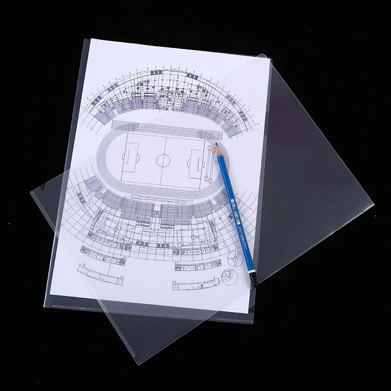 10 to 30 PCS A4 File Folder Desk Organizer Stationery Clear Folder for