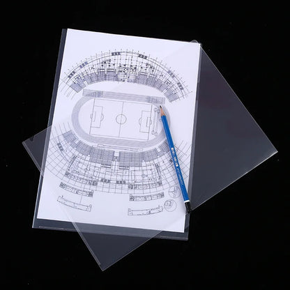 10 to 30 PCS A4 File Folder Desk Organizer Stationery Clear Folder for