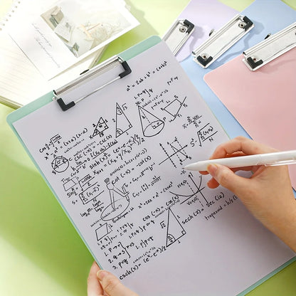 1pc A4 Plastic Color Folder with Clip - Durable Material,