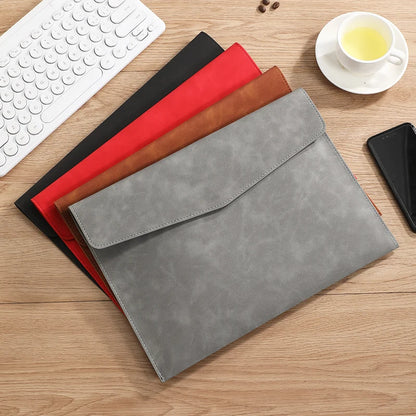PU Leather A4 Document Bag, 7 Colors, File Folder for Office & Travel,