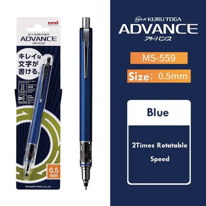 Japan UNI KURA TOGA Mechanical Pencil 0.5mm  Automatic Rotation