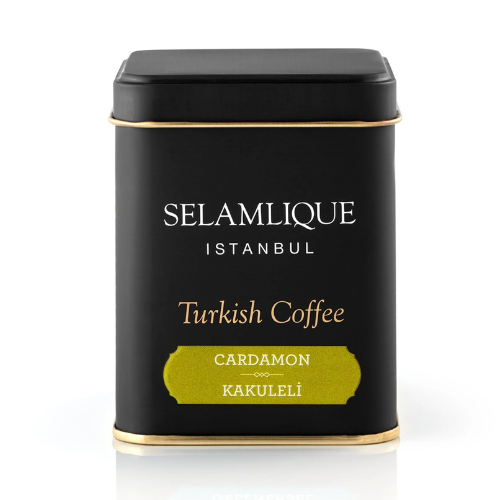 Selamlique Cardamom Flavoured Ground Turkish Coffee – 125g Box