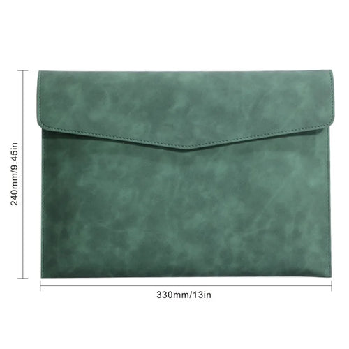 PU Leather A4 Document Bag, 7 Colors, File Folder for Office & Travel,