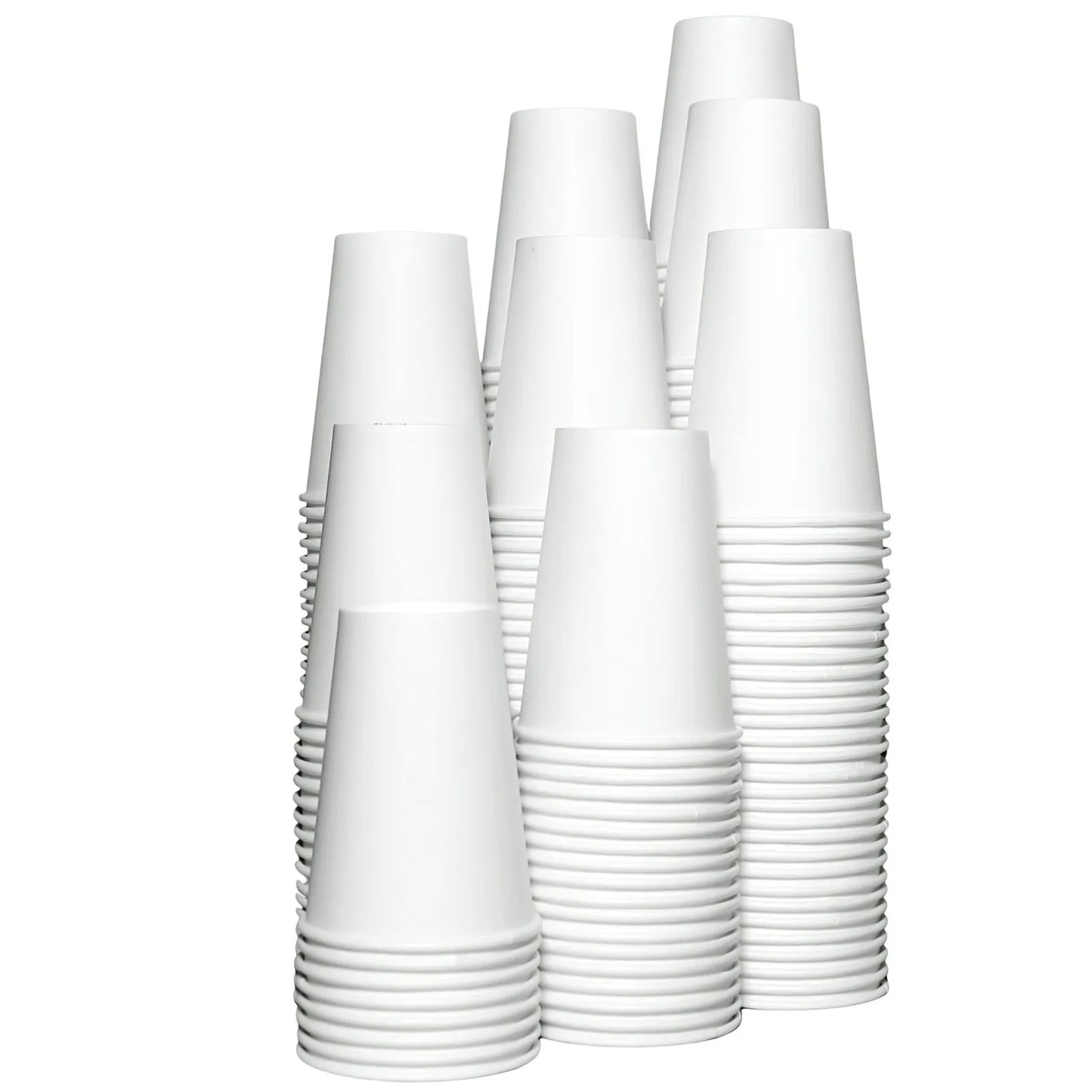 50/500/1000pcs Disposable Paper Cups 210ml Solid Color Paper Cups