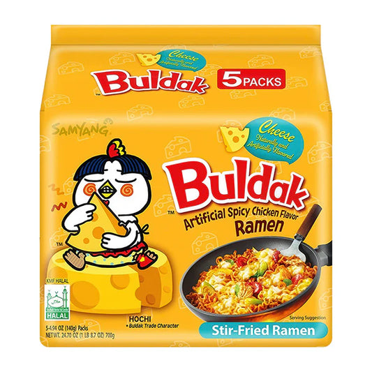 Samyang Buldak Hot Chicken Ramyun Cheese 5x140g