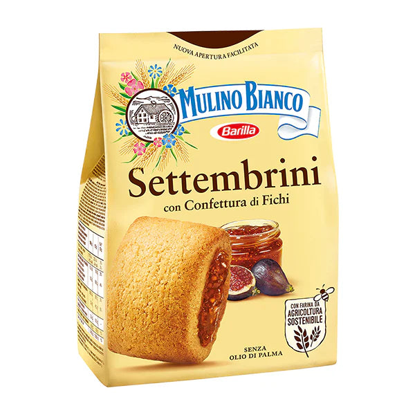 Mulino Bianco Settembrini with Fig Jam packaging on a white background
