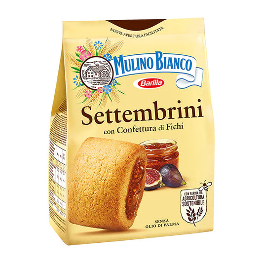 Mulino Bianco Settembrini with Fig Jam packaging on a white background