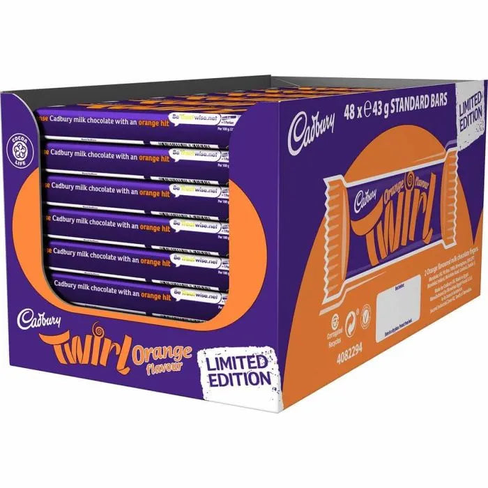 Cadbury Twirl orange Chocolate Bar 48x43g